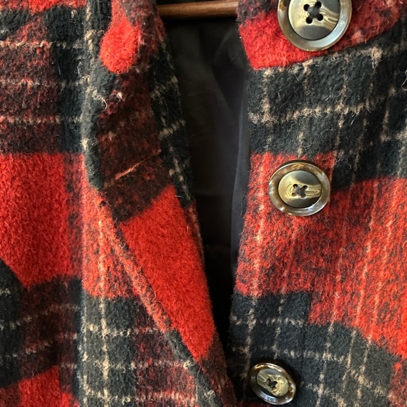 💥HOST PICK💥🪵Vintage Lumberjack Women’s Plaid/Flannel Wool Jacket / Peacoat🪵 - Picture 7 of 13